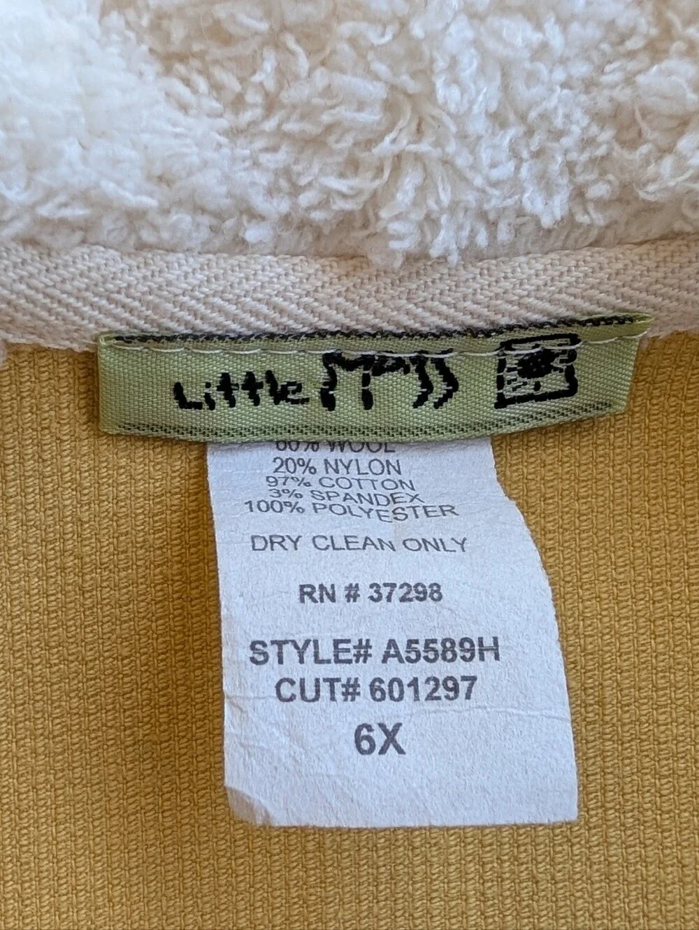 LITTLE MASS patchwork jacket coat 6 X